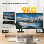 ستاند لابتوب مع شاشة KHCOOHOO Laptop Monitor Stand Alloy Steel ODM Gas Spring Cooling Tray for - صورة 5 - مكتب المحترف