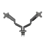 ستاند شاشة ثنائي Steel Aluminum Gas Spring Dual Monitor Arm Stand Height Adjustable 90 Tilt - مكتب المحترف