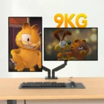 ستاند شاشة ثنائي Steel Aluminum Gas Spring Dual Monitor Arm Stand Height Adjustable 90 Tilt - صورة 4 - مكتب المحترف
