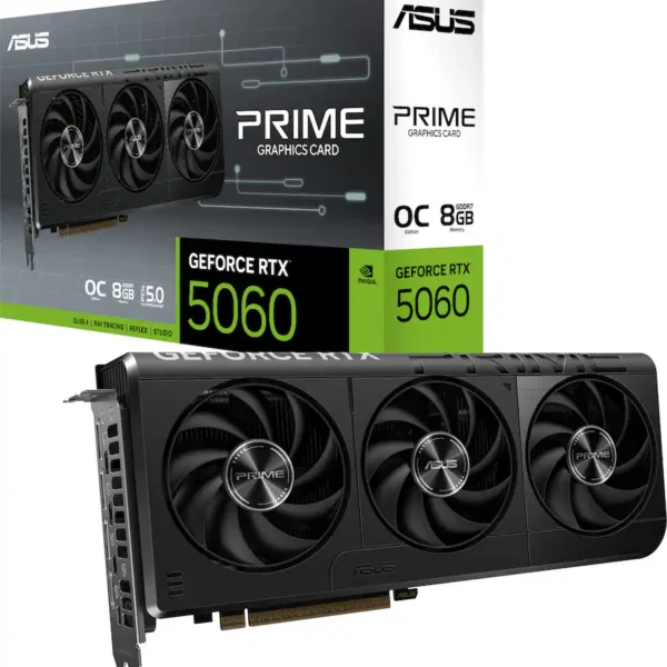 ASUS - PRIME NVIDIA GeForce RTX 5060 OC Edition 8GB GDDR7 PCI Express 5.0 Graphics Card - Black