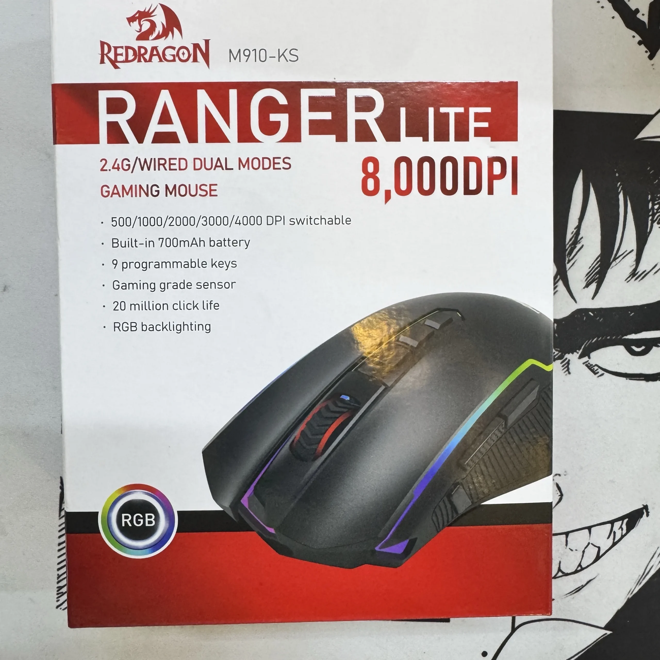 gaming mouse Redragon ranger m910-ks DPI 8000