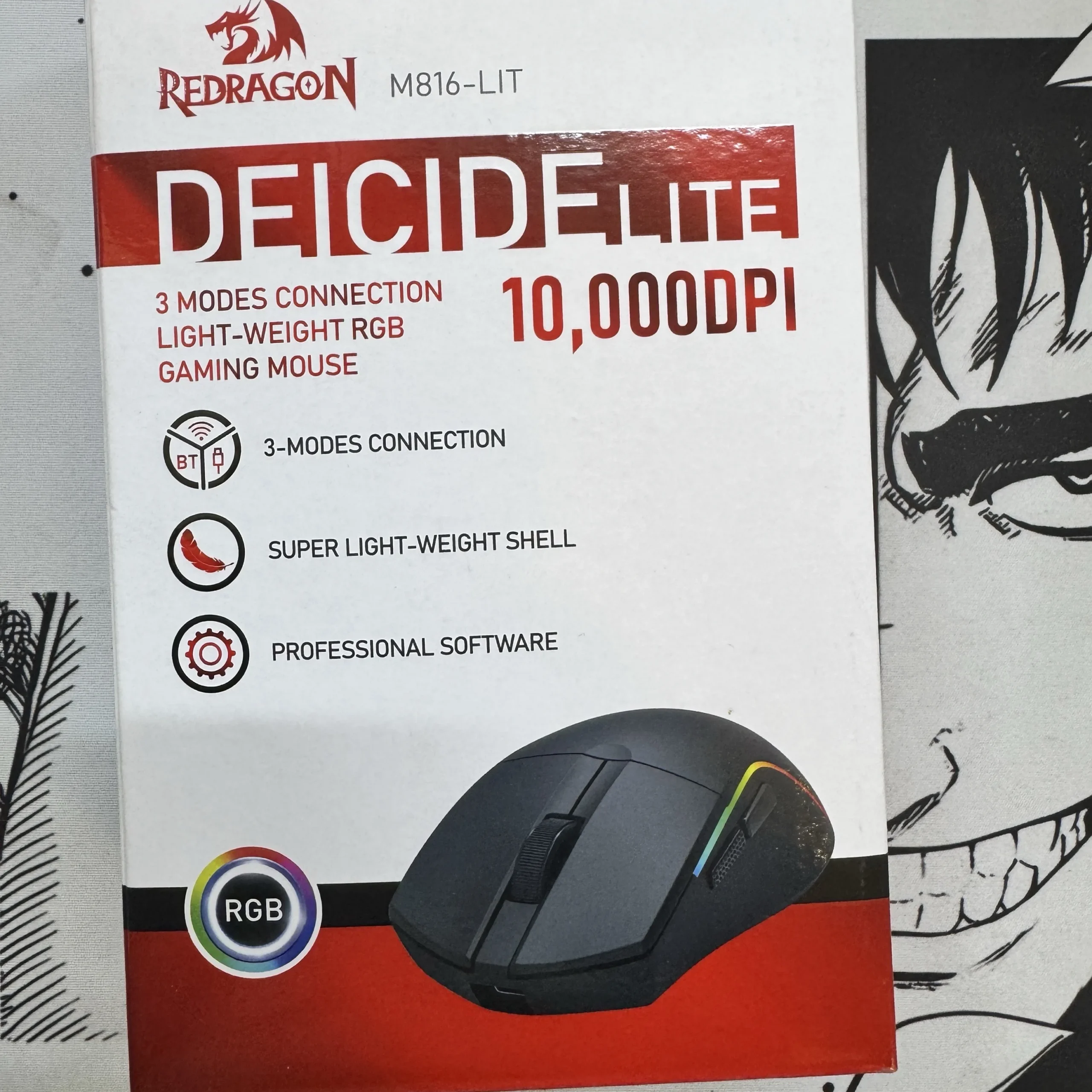 gaming mouse Redragon deicide m816-LIT DPI 10000