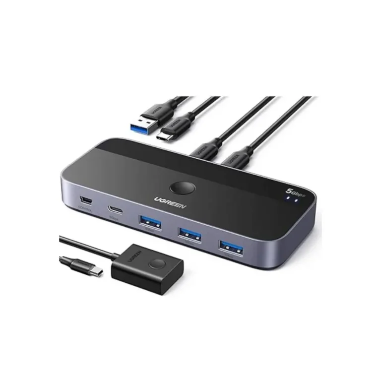 UGREEN UG-25098 USB-C Computer Sharing Switch 2-in-4 Out Hub - مكتب المحترف