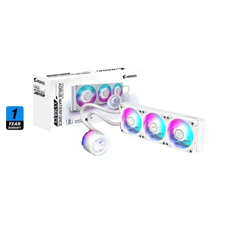 GIGABYTE AORUS WATERFORCE X II 360 ICE LCD - White - مكتب المحترف