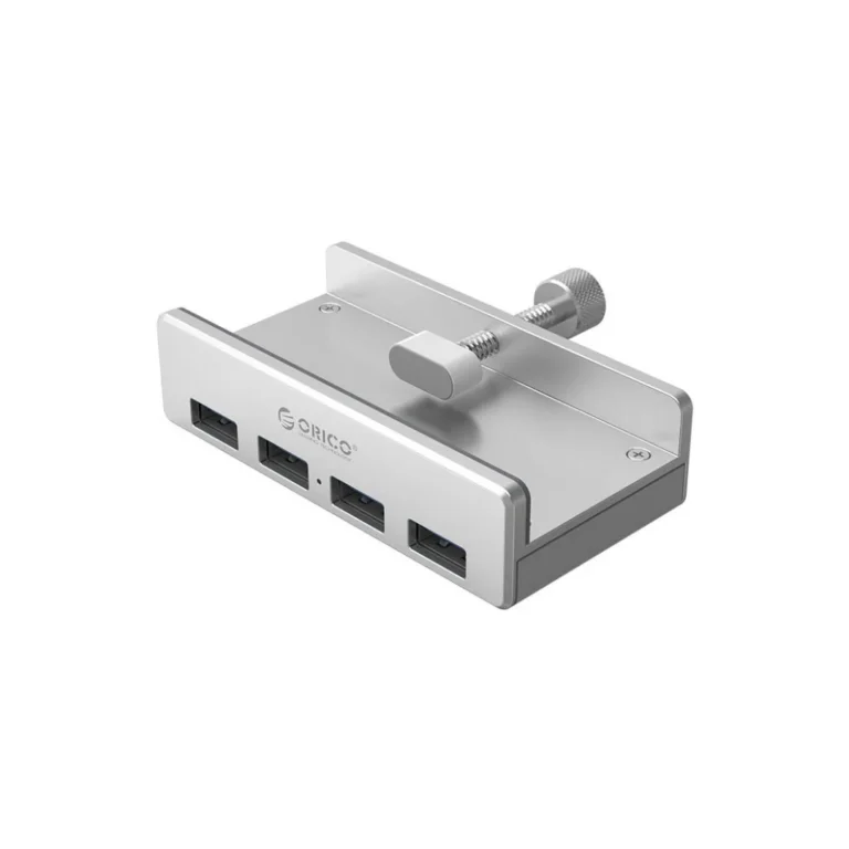 ORICO Aluminum Alloy Clip-Type USB 3.0 HUB - 4 Ports - Model MH4PU-SV - مكتب المحترف