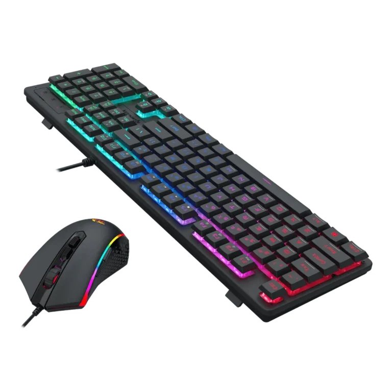 Redragon S107 RGB Gaming Essentials Wired Gaming Keyboard and Mouse Bundle