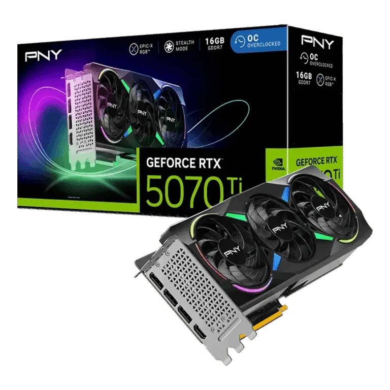 PNY NVIDIA GeForce RTX™ 5070 Ti Epic-X™ ARGB OC Triple