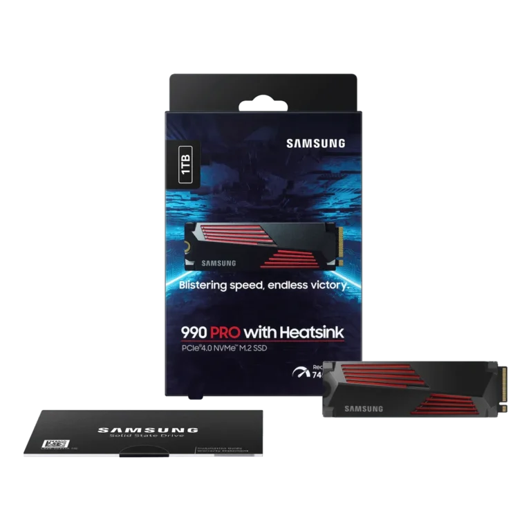 Samsung 990 PRO 1TB NVMe Gen 4.0 with Heatsink
