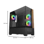 Cooler Master Master Elite 690 Wood ATX - Black