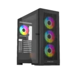 Raptor 290-XL ARCTIC HAWK RGB Mid Tower Case - Black