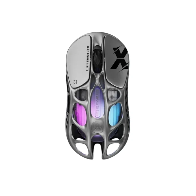 GravaStar Mercury X Gaming Mouse - Interstellar Silver
