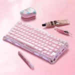 Gravastar Mercury K1 Special Edition Rapid Trigger Wireless - Sakura Pink Gaming Keyboard