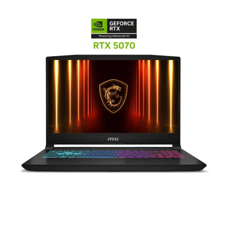 MSI Katana 15 HX B14WGK-853XAE, Intel Core i7-14650HX, RAM 32GB, SSD 1TB, NVIDIA RTX 5070 8GB, 15.6 Inch FHD IPS 144Hz, Black