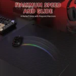ATTACK SHARK CM04 XL 490*490mm eSport Carbon Fiber Gaming Mousepad - Eclipse Black