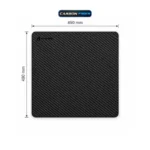 ATTACK SHARK CM04 XL 490*490mm eSport Carbon Fiber Gaming Mousepad - Eclipse Black