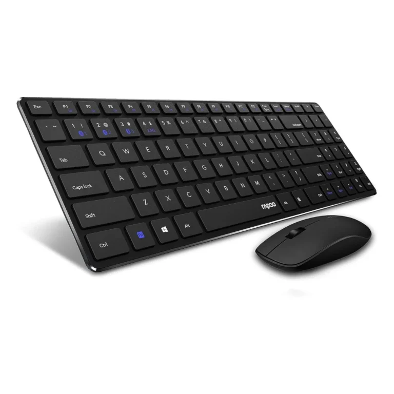 Rapoo 9320M Wireless Keyboard and Mouse Combo Kit - Black