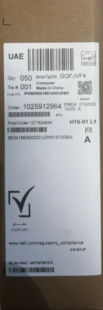 Dell Pro 15 Essential PV15250 - (RPLU-006-P) Intel Core i7-1355U, RAM 8GB, SSD 512GB, Intel UHD Graphics, 15.6 Inch FHD IPS 120Hz, Carbon Black