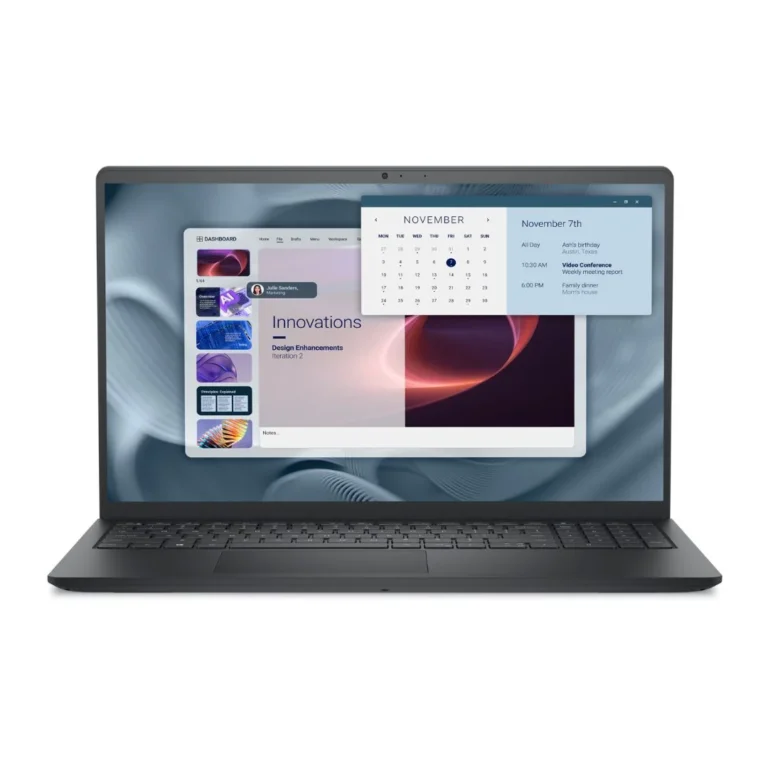 Dell Pro 15 Essential PV15250 - (RPLU-006-P) Intel Core i7-1355U, RAM 8GB, SSD 512GB, Intel UHD Graphics, 15.6 Inch FHD IPS 120Hz, Carbon Black