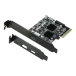PCIe to USB 3.2 4-Port Expansion Card (2 x Type-A + 2 x Type-C) with SATA Power
