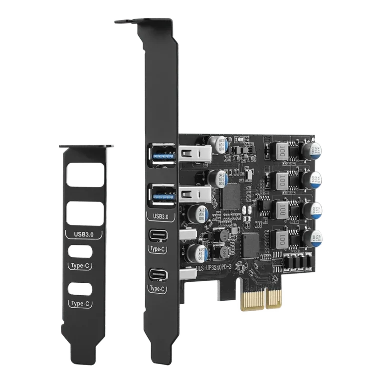 PCIe to 4-Port USB 3.0 Expansion Card with 15-Pin SATA Power Connector