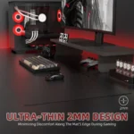 ATTACK SHARK CM04 XL 490*490mm eSport Carbon Fiber Gaming Mousepad - Eclipse Black