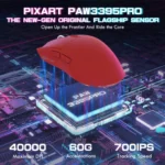 ATTACK SHARK X1 Tri-mode Gaming Mouse - Red