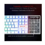 Redragon K552W RGB Arabic – White Wired Gaming Keyboard - صورة 3 - مكتب المحترف