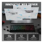 ATTACK SHARK X68PRO HE Wireless Rapid Trigger Keyboard Magnetic Switch Black