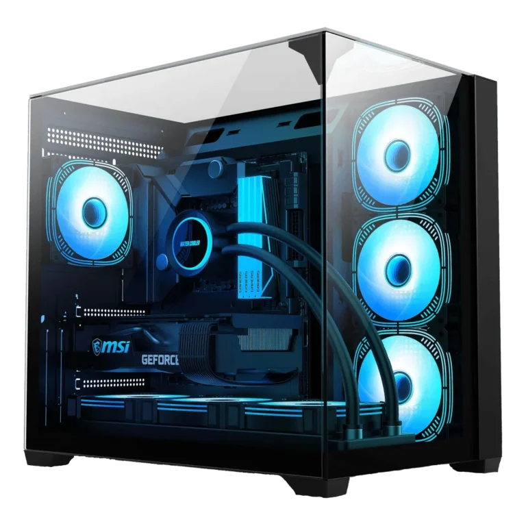 SP-H02 Premium Mid-Tower PC Case — Black