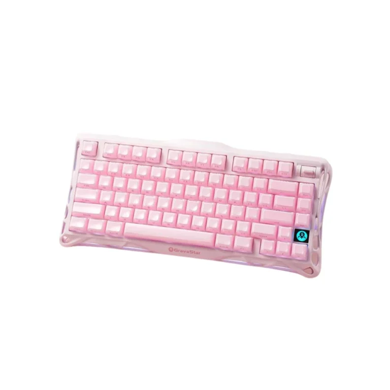 Gravastar Mercury K1 Special Edition Rapid Trigger Wireless - Sakura Pink Gaming Keyboard