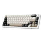 ATTACK SHARK X66 Wireless Mechanical Keyboard with Side Printed PBT Keycaps White Cheese