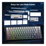 ATTACK SHARK X68 HE Rapid Trigger Keyboard Magnetic Switch Black Gradient
