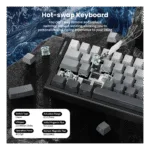 ATTACK SHARK X68 HE Rapid Trigger Keyboard Magnetic Switch Black Gradient