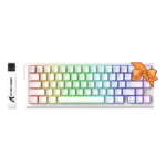 ATTACK SHARK X68 HE Rapid Trigger Keyboard Magnetic Switch White Contours
