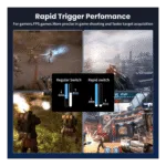 ATTACK SHARK X68 HE Rapid Trigger Keyboard Magnetic Switch Black Gradient