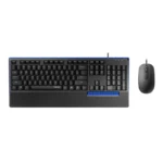 Rapoo NX2000 USB Wired Keyboard and Mouse Combo - Black