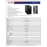 UPS GeTX Online GXK-1-1-3-CO, 3KV (3000VA) HF LCD battery 12-7 *6