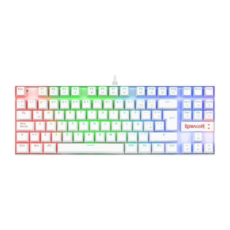 Redragon K552W-RGB Arabic – White Wired Gaming Keyboard