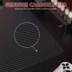 ATTACK SHARK CM04 XL 490*490mm eSport Carbon Fiber Gaming Mousepad - Eclipse Black