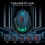 Redragon IMPACT M908 Wired Gaming Mouse - Black
