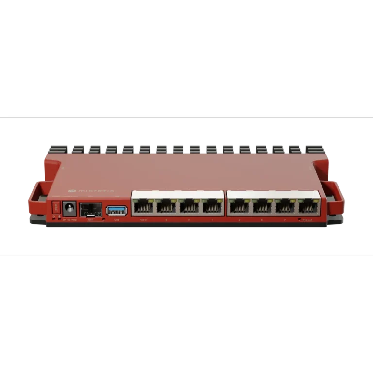 MikroTik L009UiGS-RM Router, 8x Gigabit Ports, 1x SFP, USB, RouterOS v7, Rackmount Entry Enterprise Router