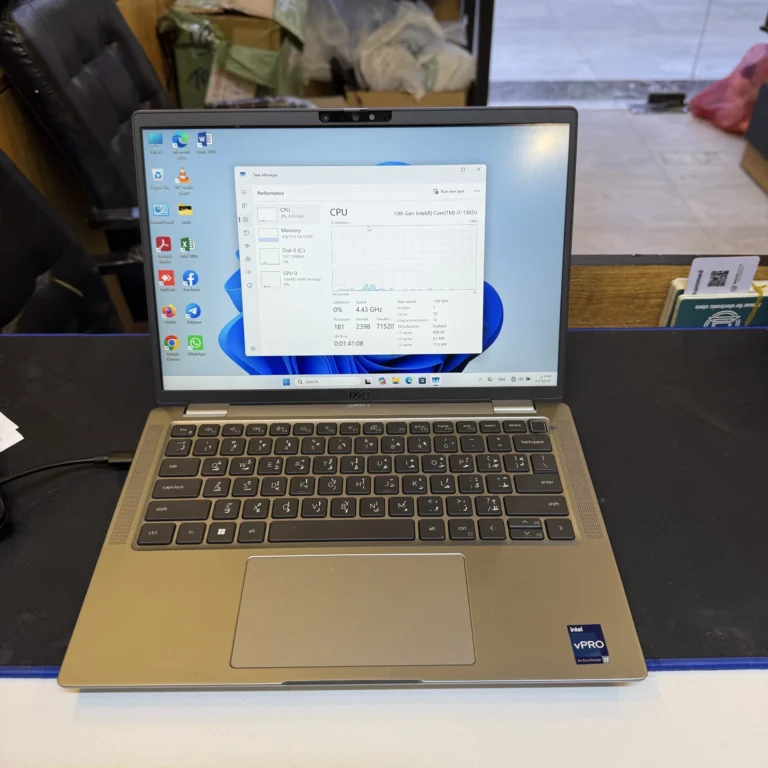 DELL E7340 ci7 1365U 10c ram 16 DDR5 SSD 256 13.3 FHD+ مشحون ٤٤ مره فقط مستعمل