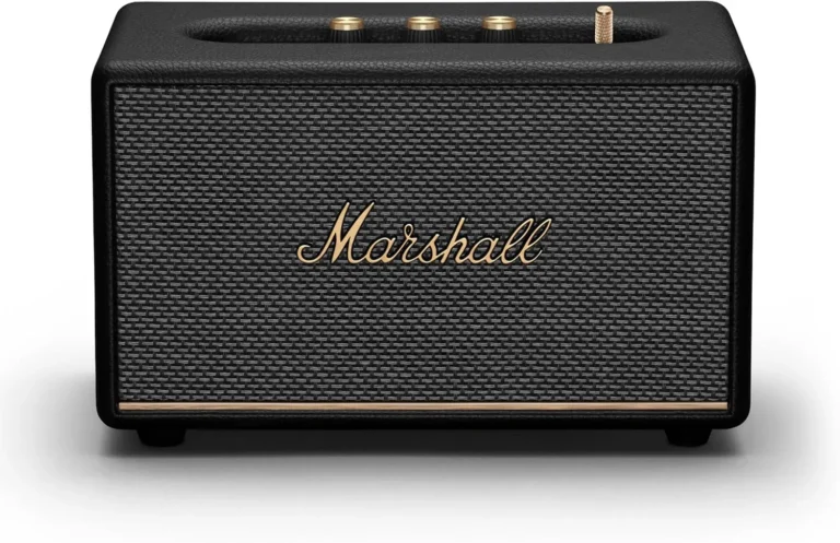 Marshall Acton III Bluetooth Home Speaker - Loud Stereo Sound with Bass and Treble Controls , Plug-in Powered , 3.5mm Aux Input