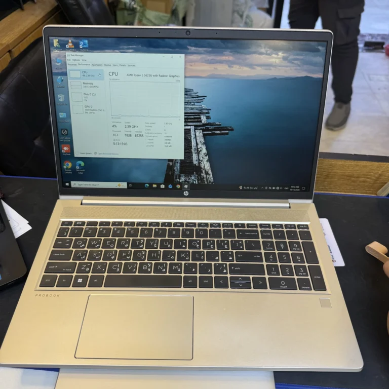 HP PROBOOK 455 G9 AMD RYZEN 5 5625u 6c ram 8 ssd 256 15.6 FHD مستعمل