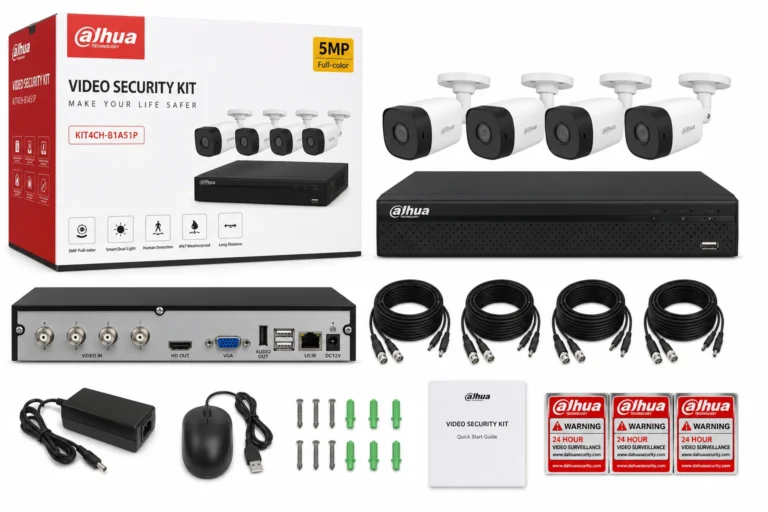 Dahua KIT4CH-B1A51P 5MP Full-Color 4-Channel Security Kit