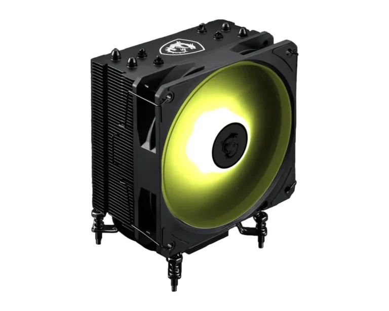 MSI MAG COREFROZR AA13 Air CPU Cooler — 120mm ARGB Fan, 4× 6mm Direct-Touch Heat Pipes, Rifle Bearing, Compact Tower, Supports Intel LGA1700/1851 & AMD AM5/AM4