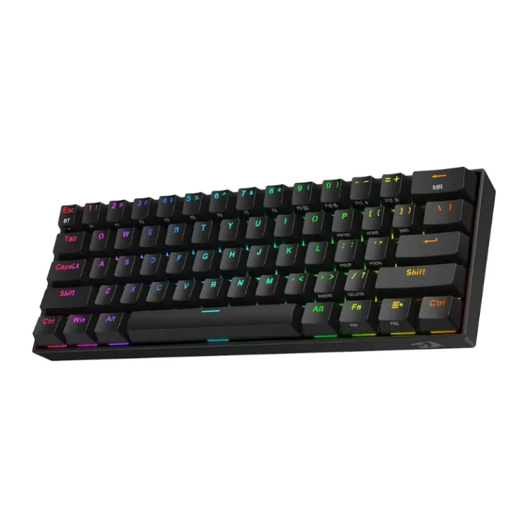 Redragon K530 PRO DRACONIC Wireless RGB Mechanical Gaming Keyboard - Mode 61 Keys Compact - Dust Proof - Brown Switches - k530-BK-RGB-PRO