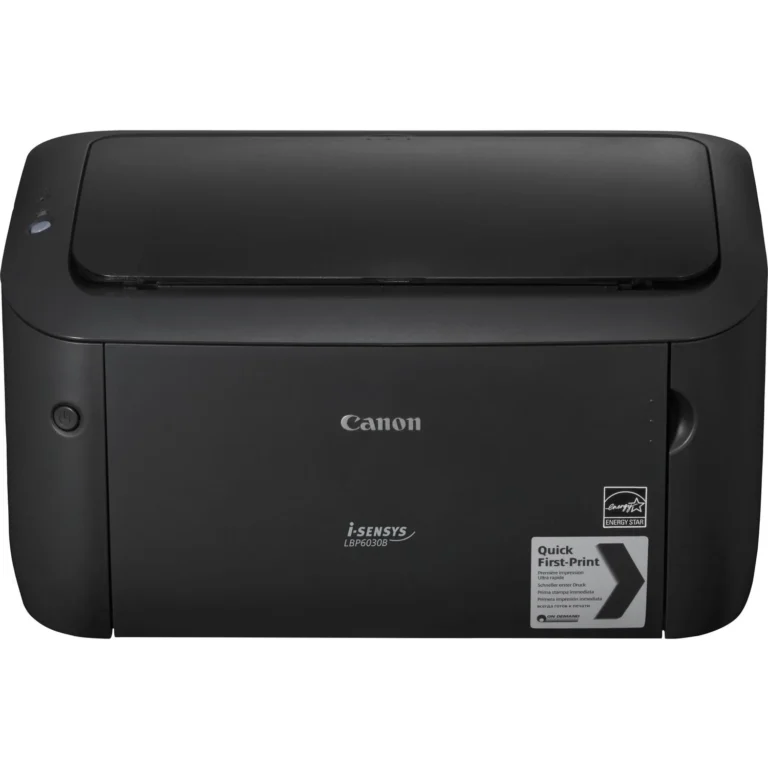 Canon i-SENSYS LBP6030B Monochrome Laser Printer – Compact Design - 18 ppm - 2400 x 600 dpi - USB 2.0 - Energy Efficient (Black & White)