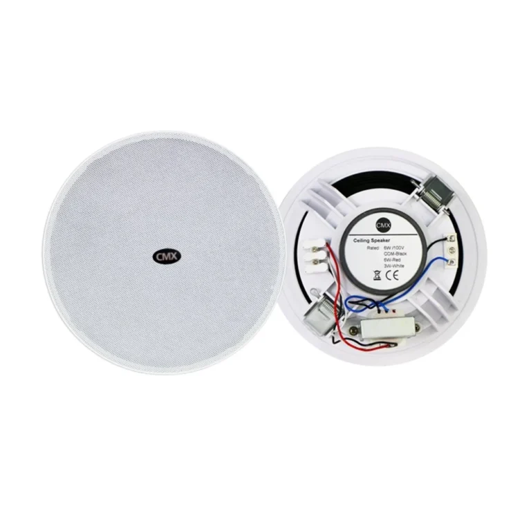 6.5" Frameless Ceiling Speaker 6W/3W 100V – Quick-Mount, Full-Range Driver for Background Music & Commercial Audio Systems
