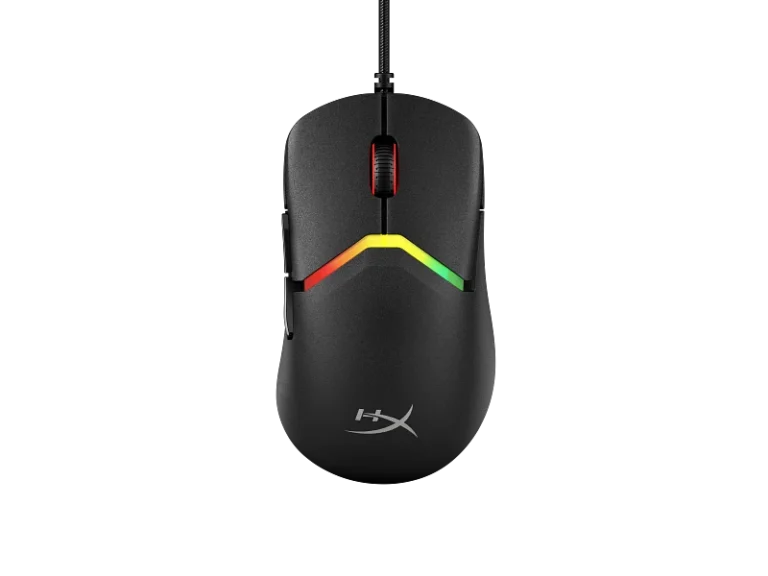 HyperX Pulsefire Saga Gaming Mouse – 69 g Modular Shell, 26,000 DPI 8k Sensor, 8,000 Hz Polling, RGB Lighting